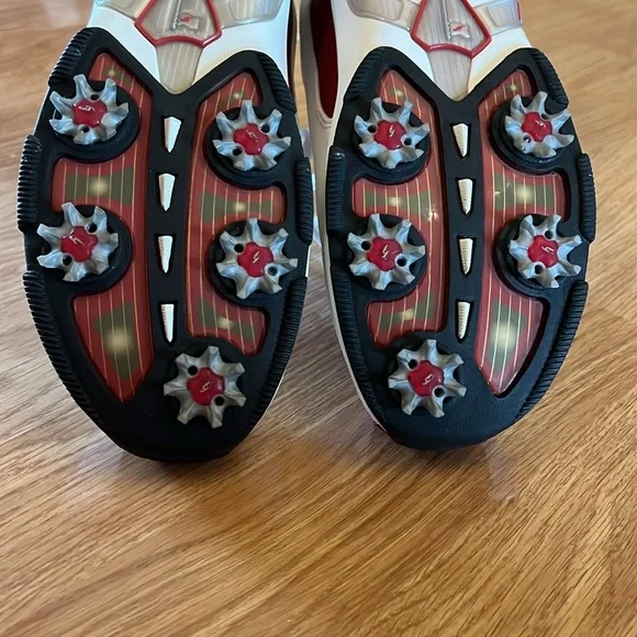 Dr Scholl’s Women’s Red and White Leather Golf Shoes with Golf Glove Size 8.5 - Picture 11 of 16